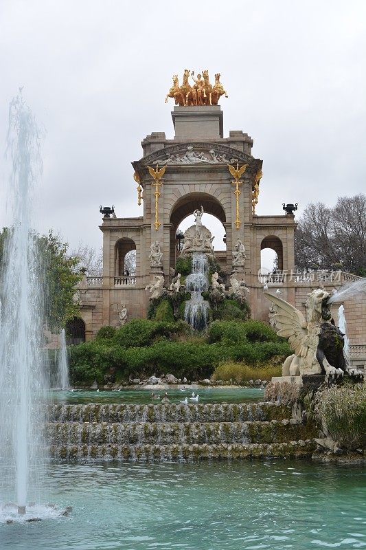 Parc de la Ciutadella 喷泉，巴塞罗那